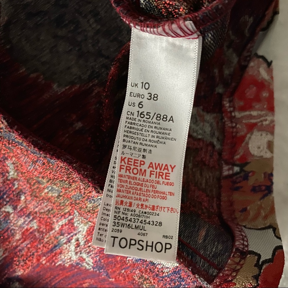 Topshop Gorgeous Floral Brocade Dress - Picture 15 of 16